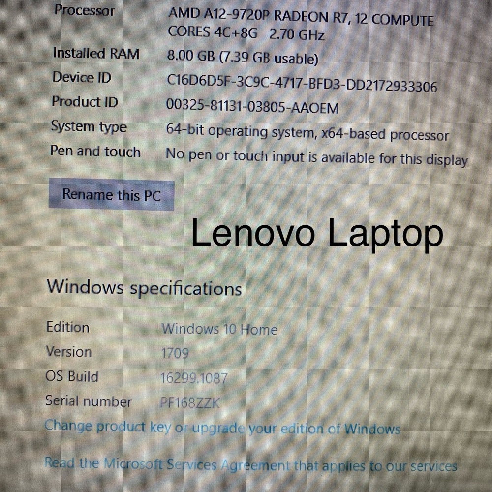 Lenovo laptop